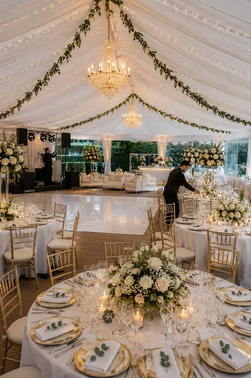 Professional marquee hire services in Manchester with luxury event styling